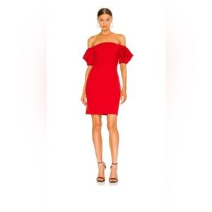 NEW WITH TAGS: Elliatt Emancipate Mini Dress l, Size SMALL, color Red